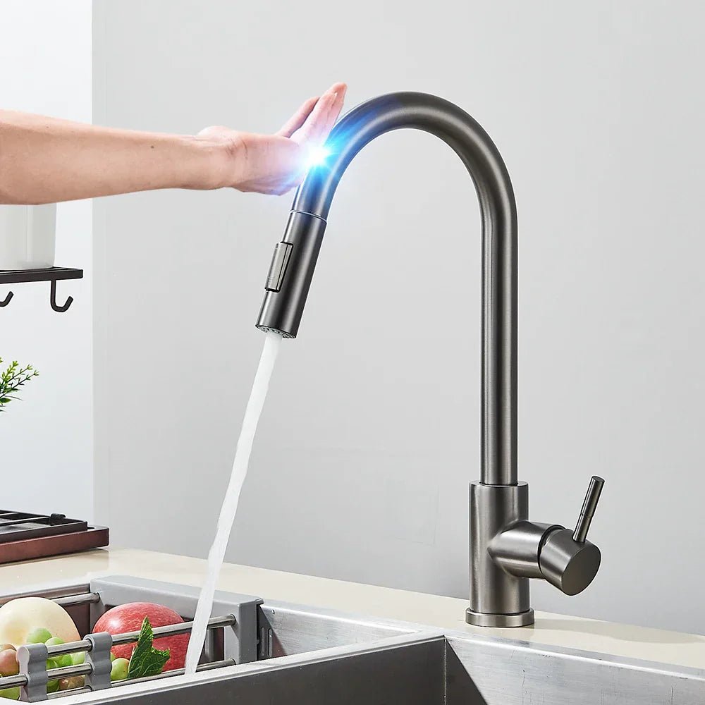 Kitchen Faucet, Electronic Automatic Sensor, Single Handle, Single Hole