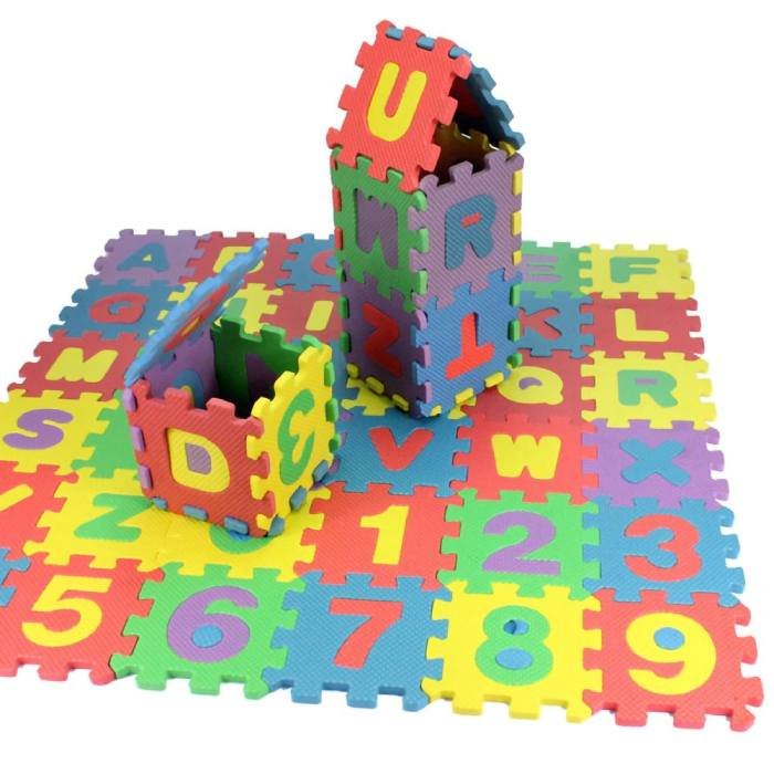 Play Mat, Alphabet Numbers, 36 Pcs, EVA Foam, Child