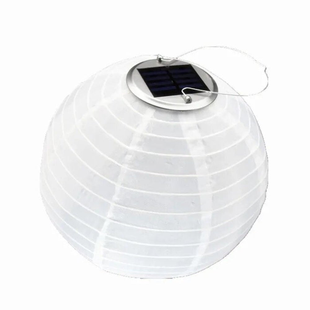 Solar Outdoor Lantern, IP55 Waterproof, Dusk-to-Dawn, 12in Warm White, Garden