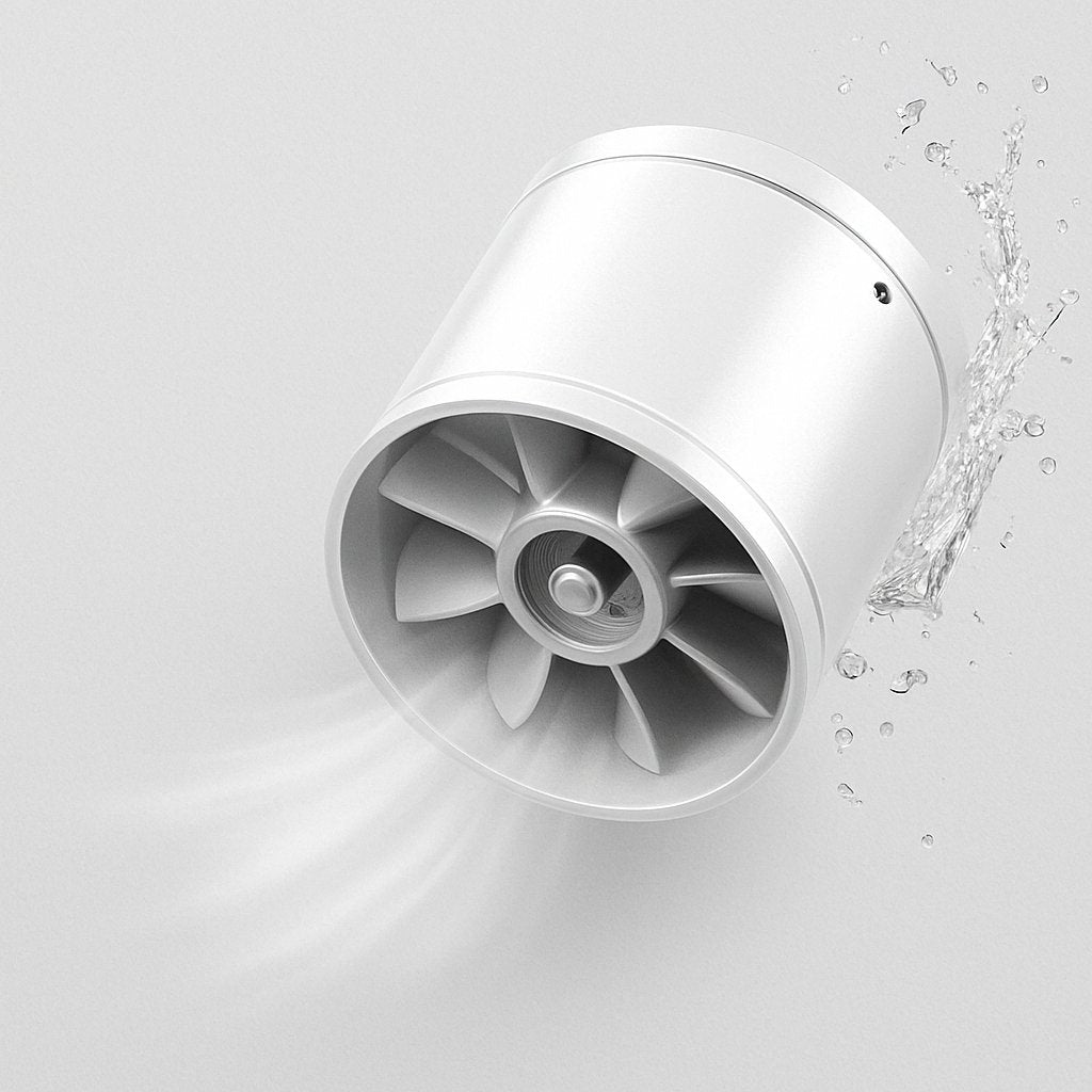 Silent Exhaust Fan, 7in 50W, Kitchen Ventilation