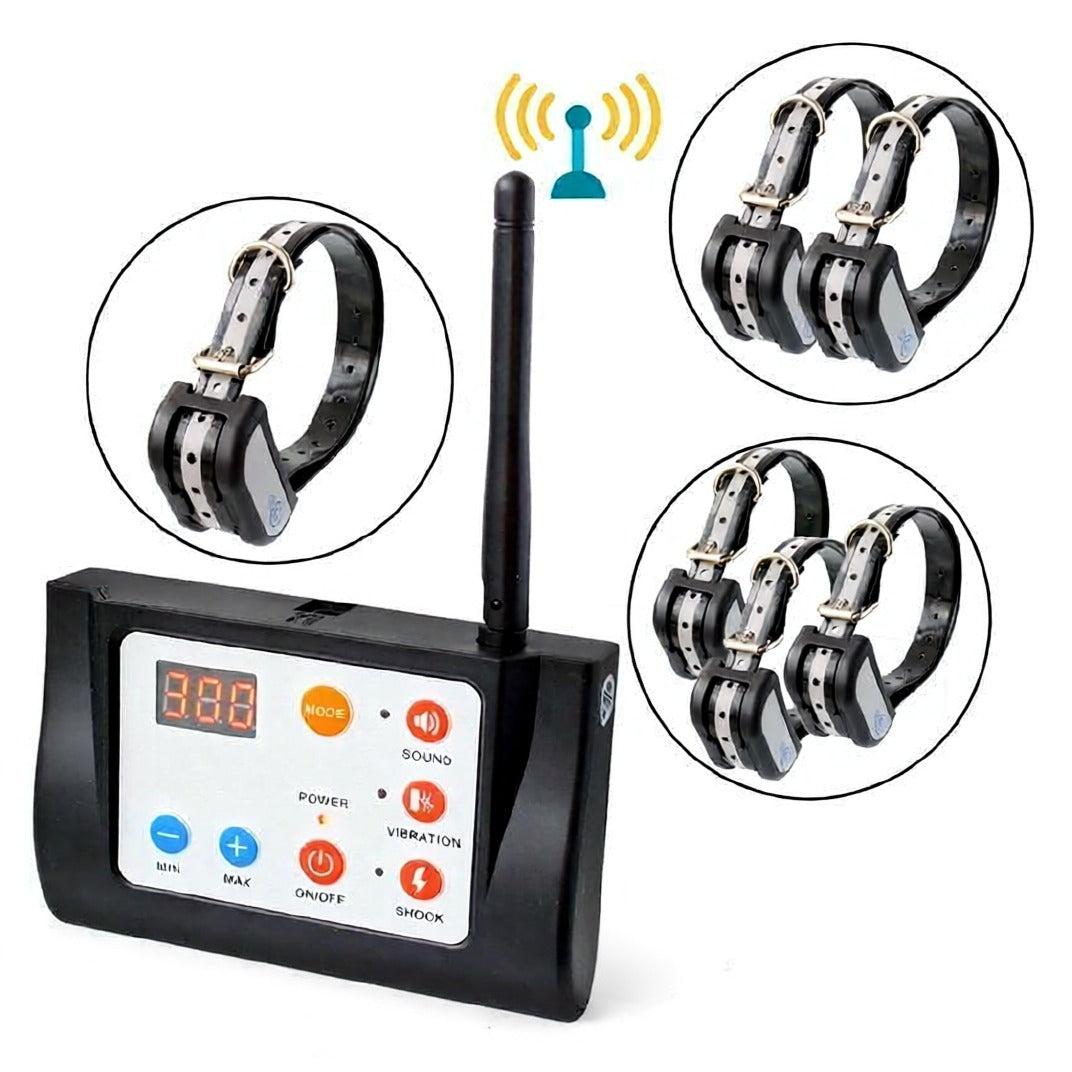 Wireless Dog Fence 2-in-1 Training System, 300m For Free-Roaming Dogs
