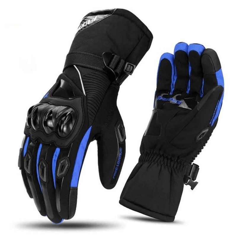 Motorcycle Gloves Waterproof Windproof Touchscreen Carbon Fiber