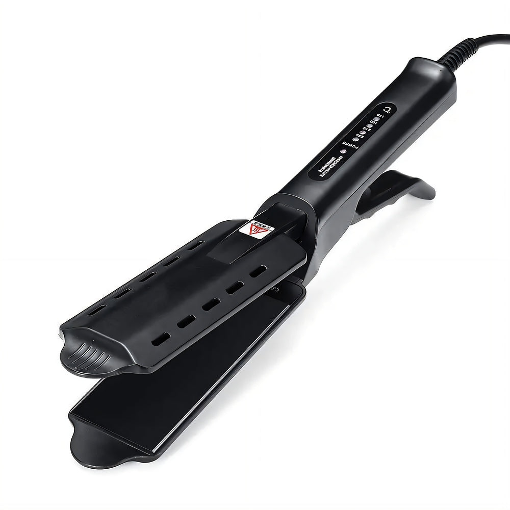 Hair Straightener Curler 2-in-1 Steam Ceramic Smooth Frizz-Free Styling