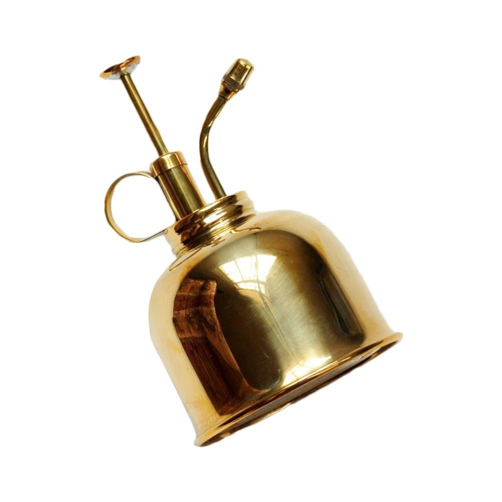 Gold Plant Spray Bottle, Brass, 6in, Indoor Plant Mister
