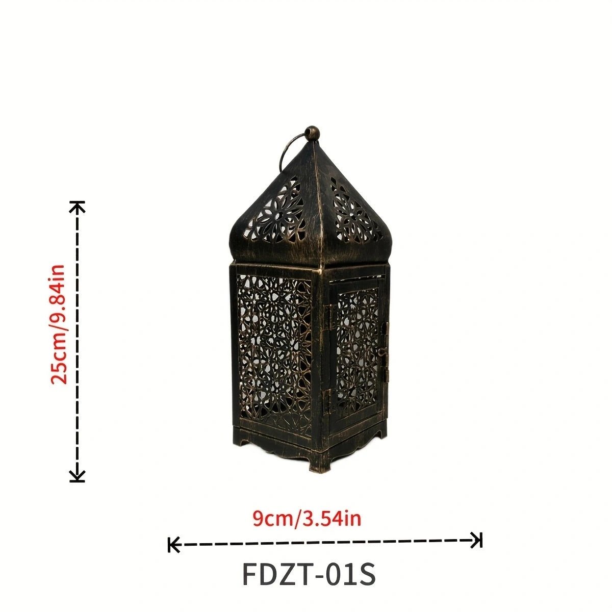 Japanese Cage Lantern, Iron, for Candle, Indoor Outdoor