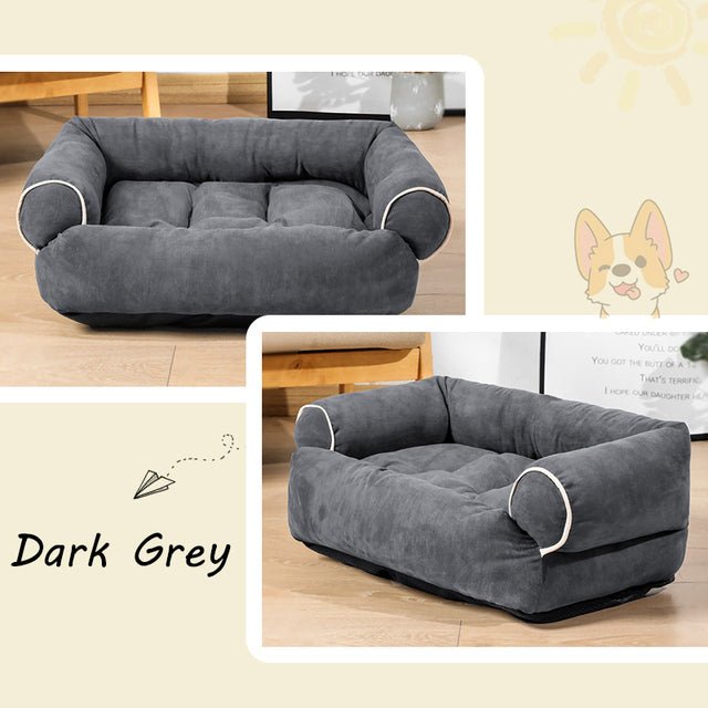 Deep Sleeper Dog Bed, Plush Cotton Filling, Machine Washable Comfort