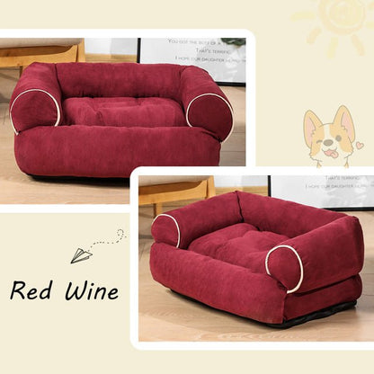 Deep Sleeper Dog Bed, Plush Cotton Filling, Machine Washable Comfort
