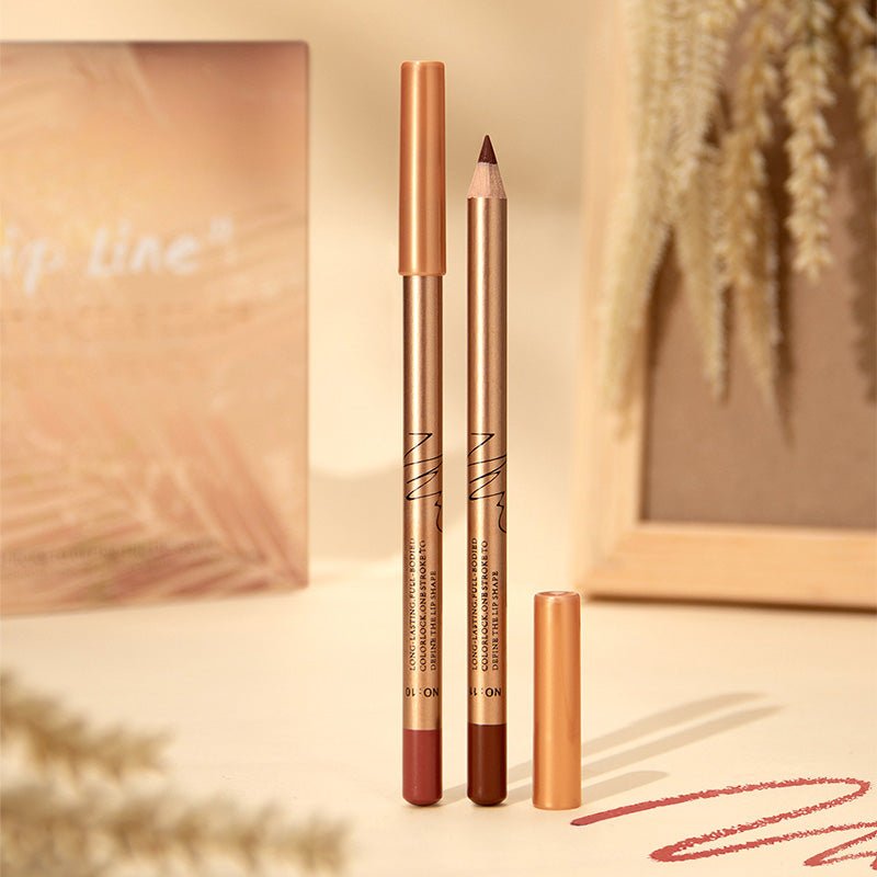 12 Color Lip Liner Pencil Set, Smudge-Proof & Waterproof, Long-Lasting Matte Finish