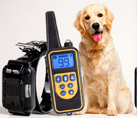 Dog Training Collar, Waterproof, 800m Range, Remote Control, Obedience Training
