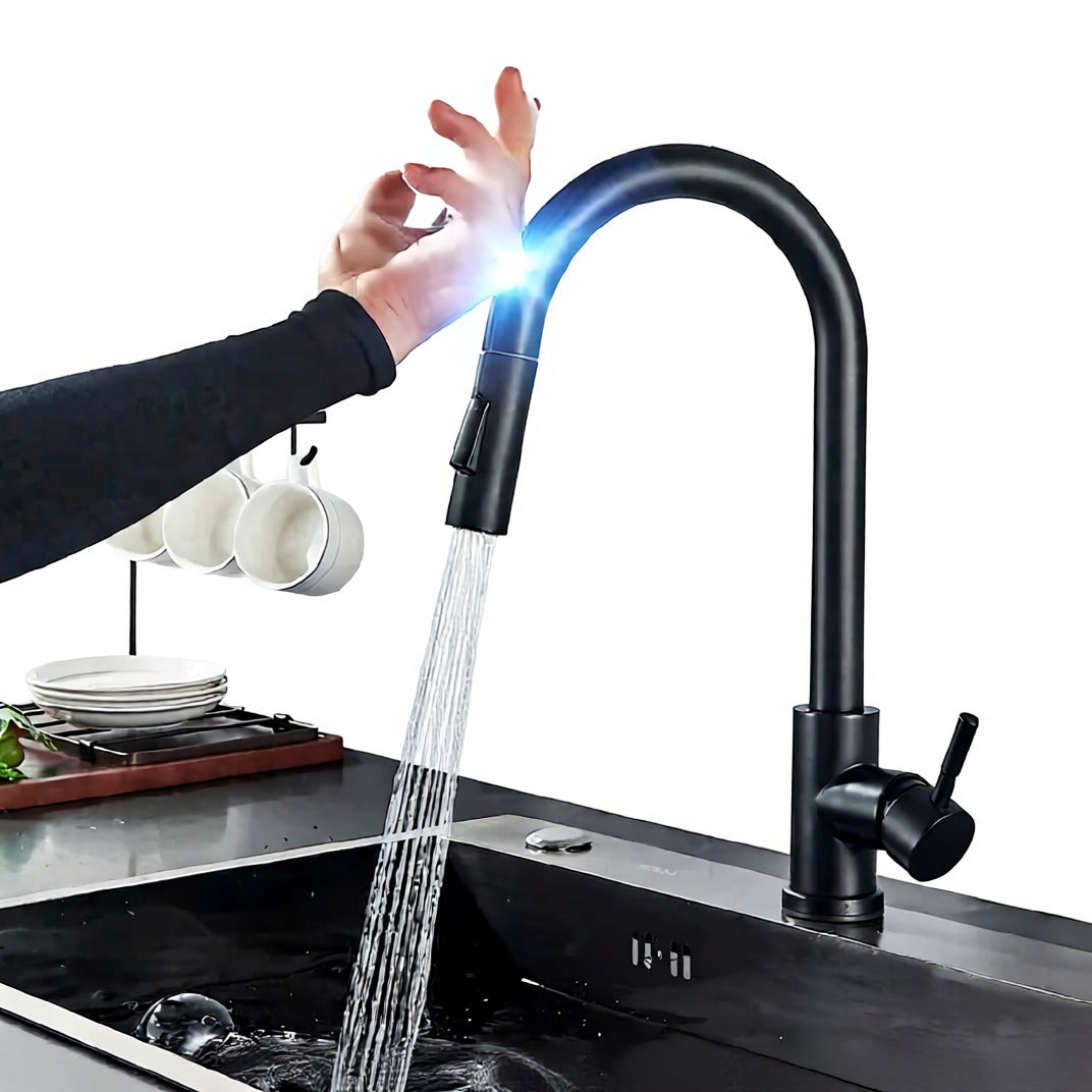 Kitchen Faucet, Electronic Automatic Sensor, Single Handle, Single Hole