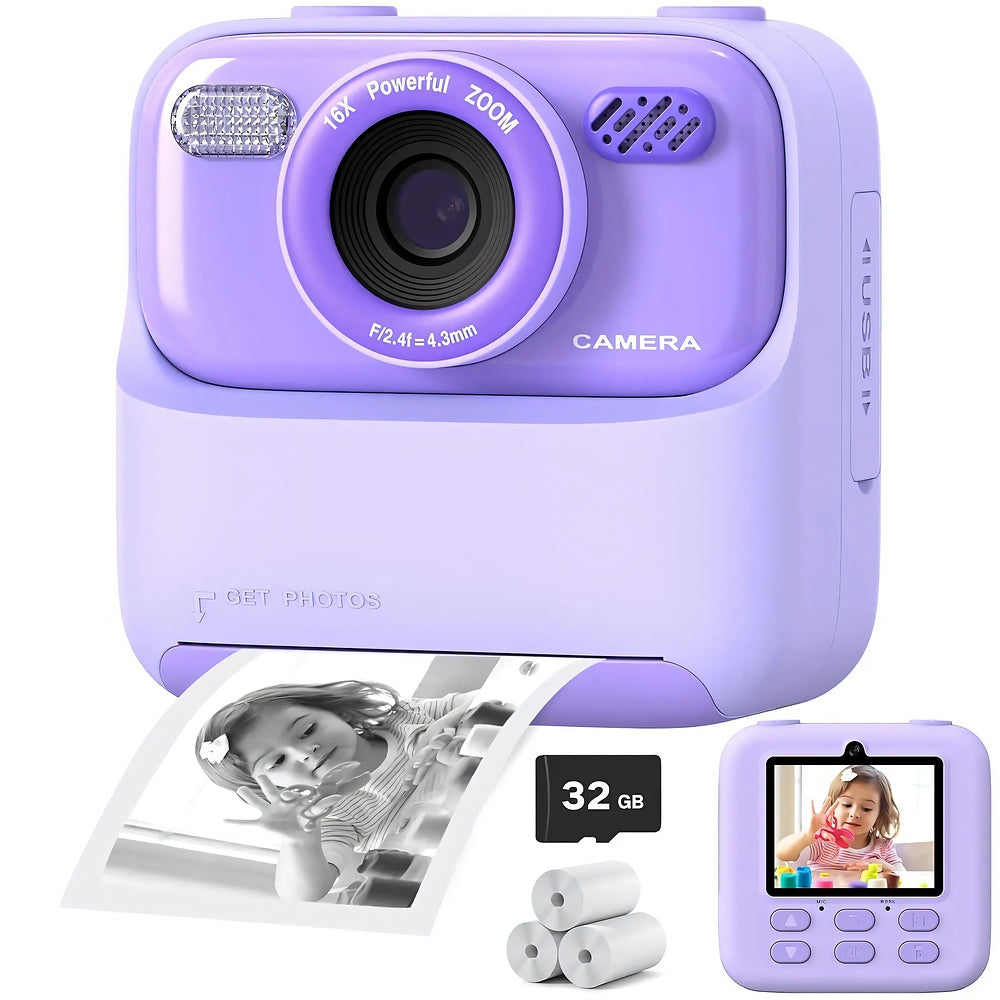 Instant Camera HD Selfie 32GB for Children