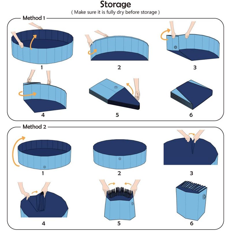 Dog Pool Collapsible Outdoor Pet Bath