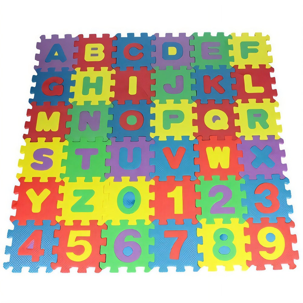 Play Mat, Alphabet Numbers, 36 Pcs, EVA Foam, Child