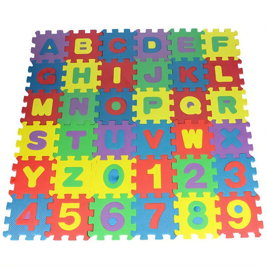 Play Mat, Alphabet Numbers, 36 Pcs, EVA Foam, Child