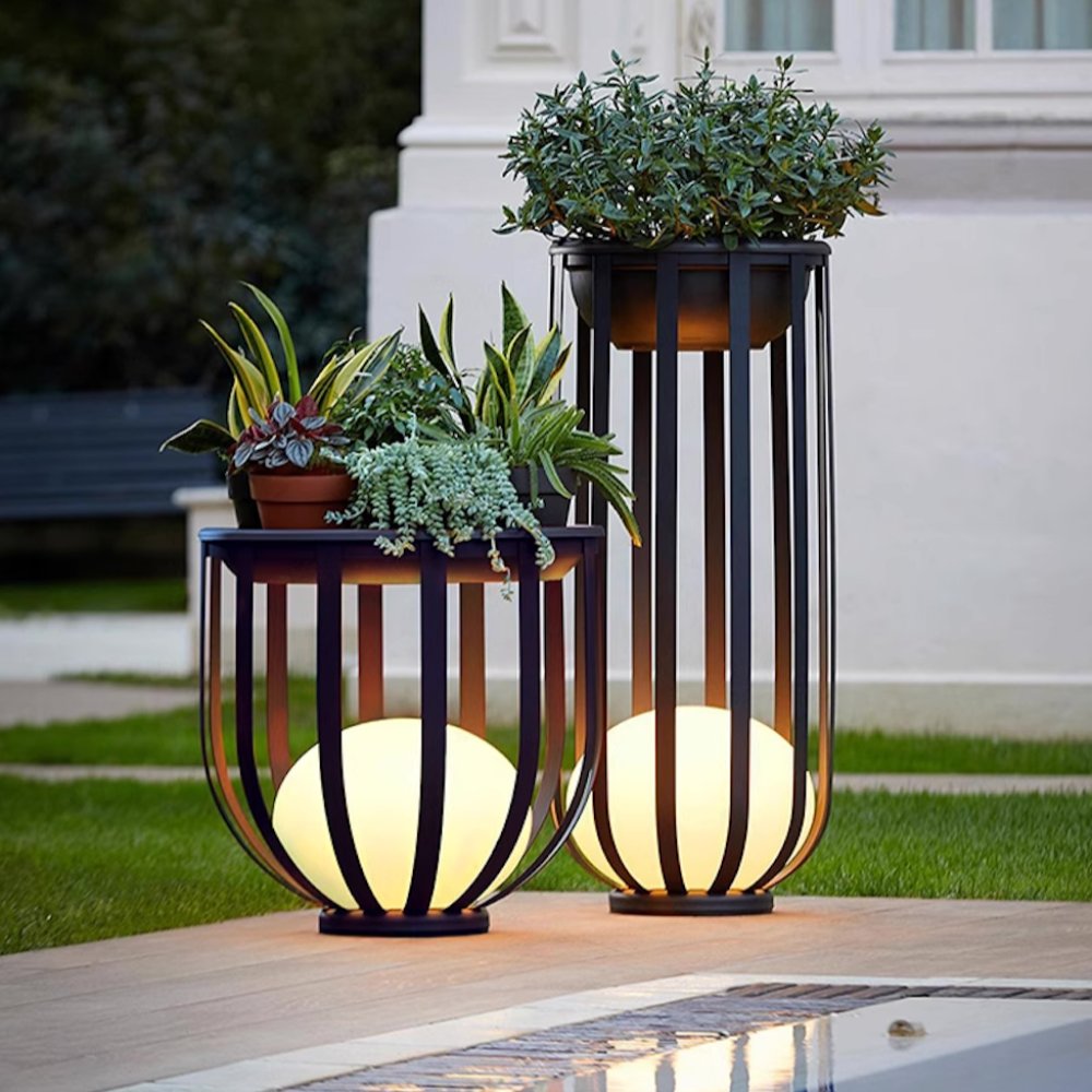 Solar Flower Stand Light LED Waterproof Outdoor Garden