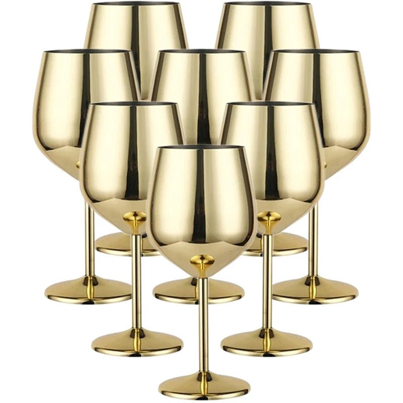 Glassware Set, 8-Piece, Stainless Steel, Drinks
