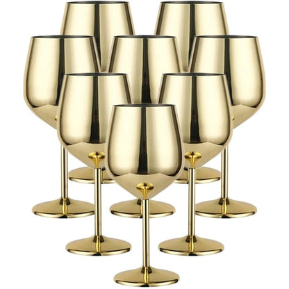 Glassware Set, 8-Piece, Stainless Steel, Drinks