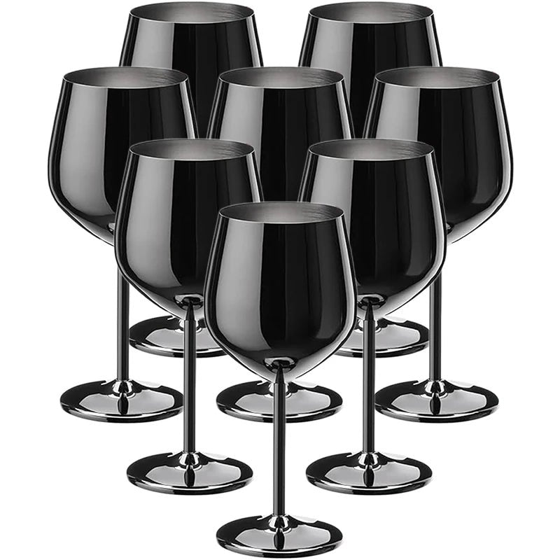 Glassware Set, 8-Piece, Stainless Steel, Drinks