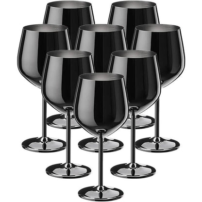 Glassware Set, 8-Piece, Stainless Steel, Drinks