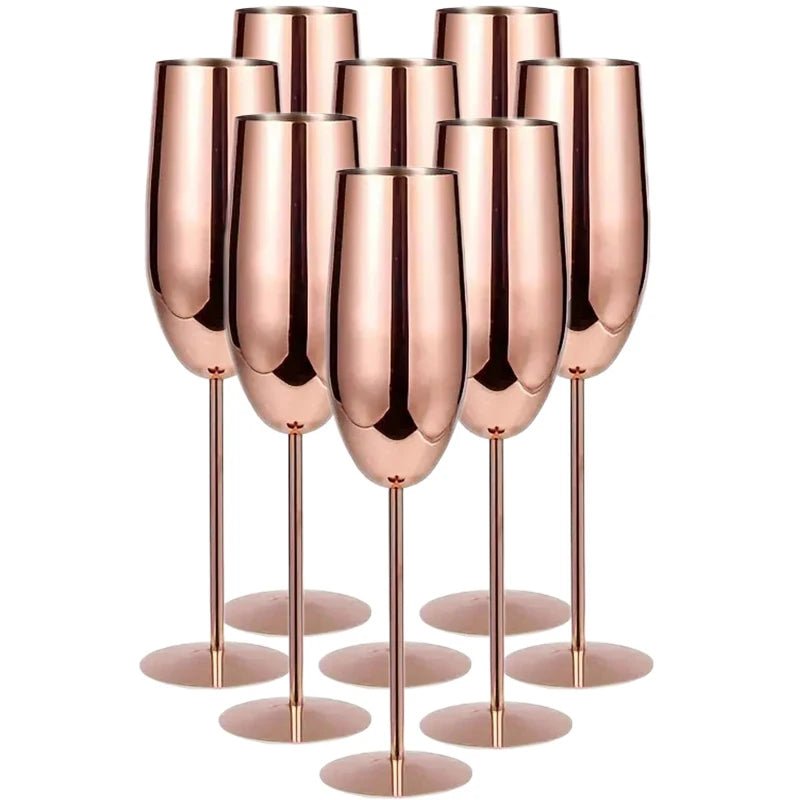 Glassware Set, 8-Piece, Stainless Steel, Drinks