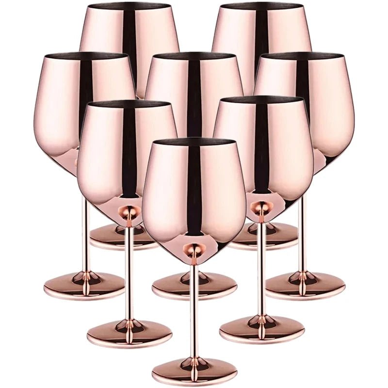 Glassware Set, 8-Piece, Stainless Steel, Drinks