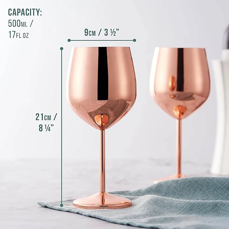 Glassware Set, 8-Piece, Stainless Steel, Drinks