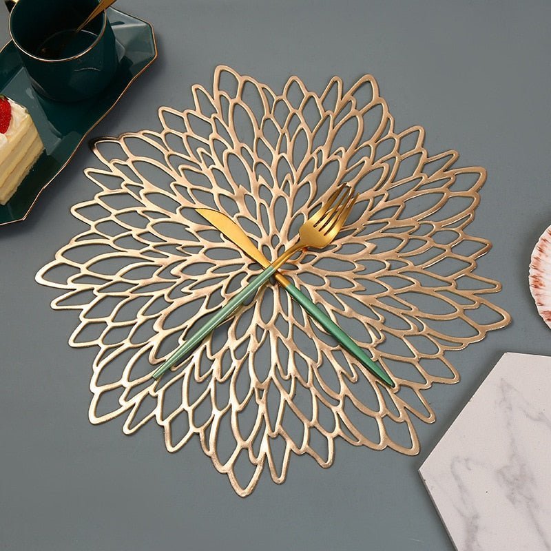 Nebula Dinner Placemat, Non-Slip PVC, 15 inch Dining Table Decor
