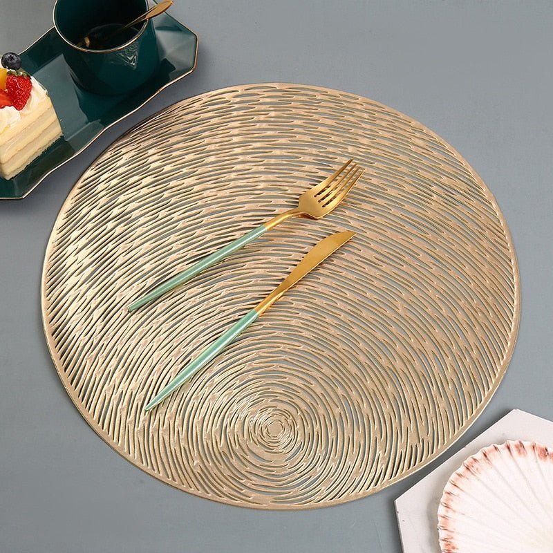 Nebula Dinner Placemat, Non-Slip PVC, 15 inch Dining Table Decor