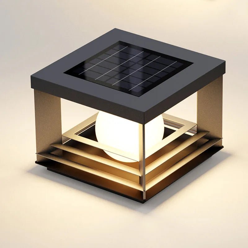 Solar Pillar Lamp LED Waterproof Dusk-to-Dawn Outdoor Garden Light