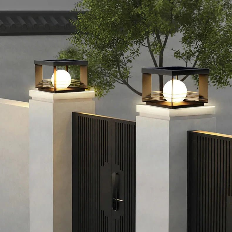 Solar Pillar Lamp LED Waterproof Dusk-to-Dawn Outdoor Garden Light