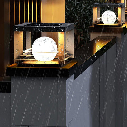 Solar Pillar Lamp LED Waterproof Dusk-to-Dawn Outdoor Garden Light