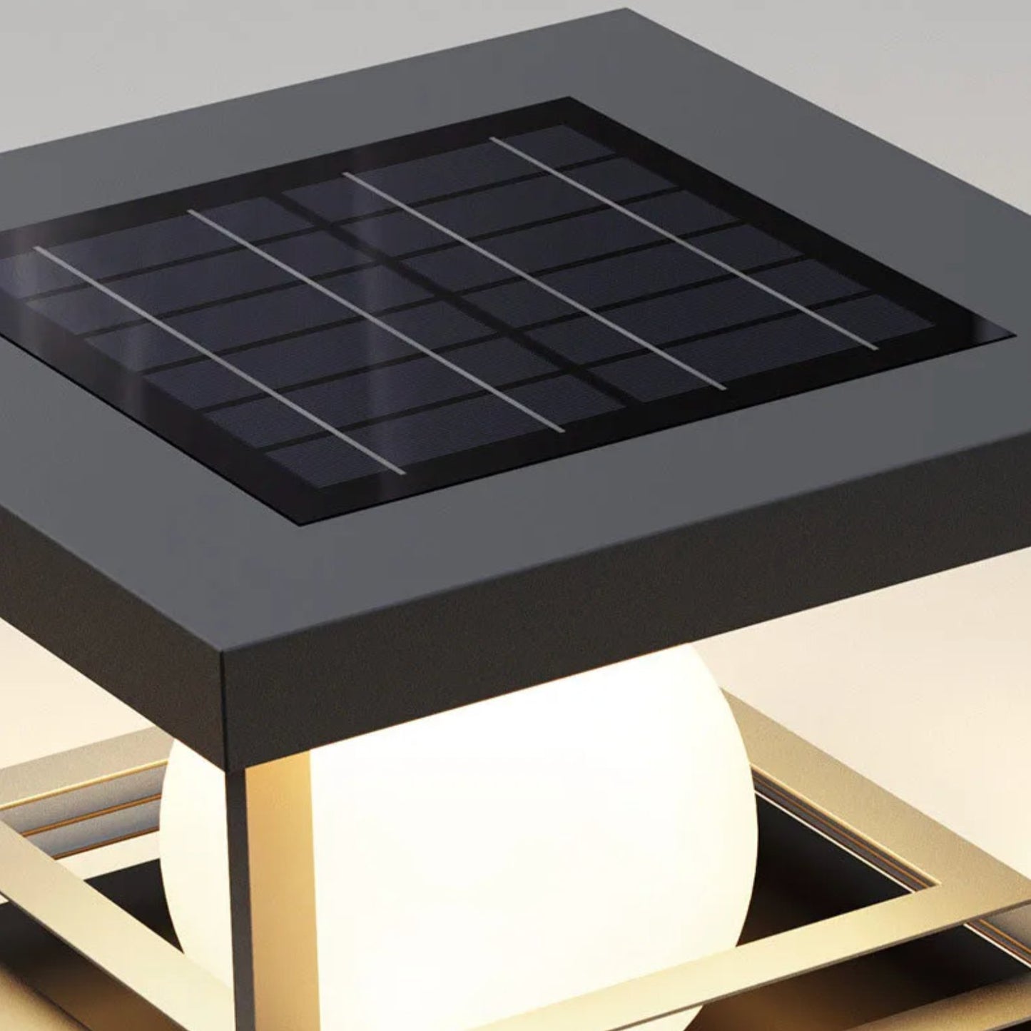 Solar Pillar Lamp LED Waterproof Dusk-to-Dawn Outdoor Garden Light