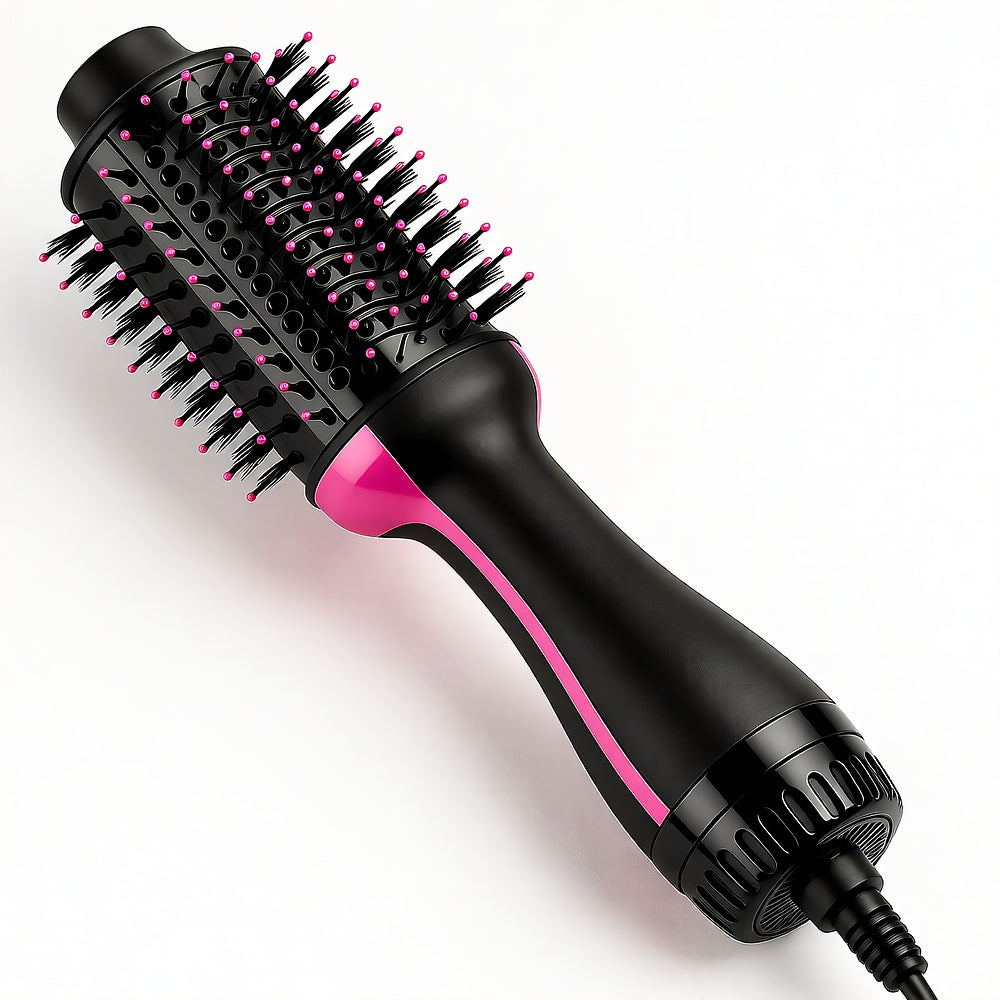 Hair Dryer Ceramic Ionic Oval Brush Thick Curly Hair