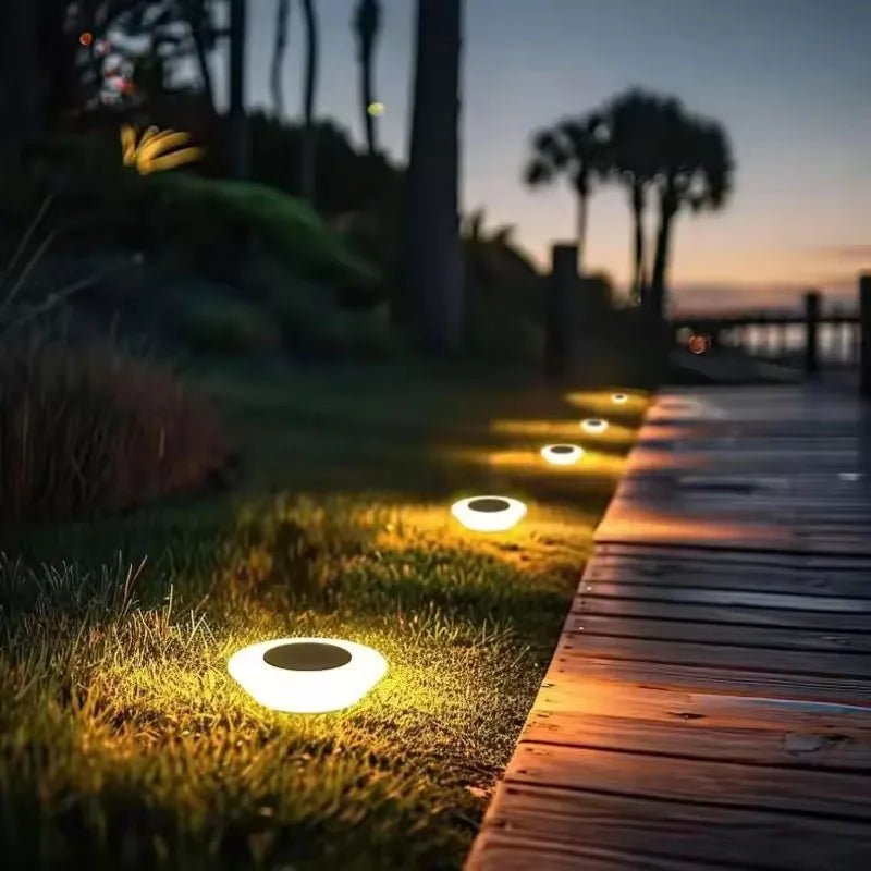 Solar Pathway Lights 4-Piece Wireless Outdoor