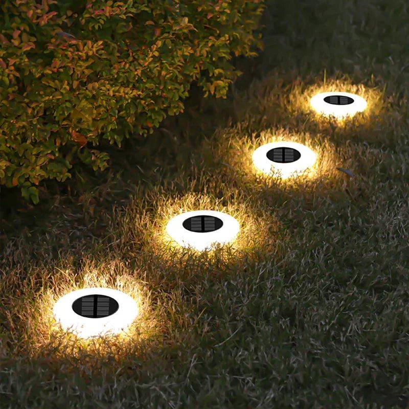 Solar Pathway Lights 4-Piece Wireless Outdoor