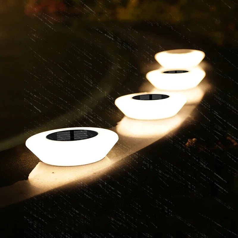 Solar Pathway Lights 4-Piece Wireless Outdoor