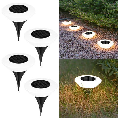 Solar Pathway Lights 4-Piece Wireless Outdoor