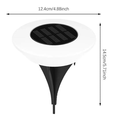 Solar Pathway Lights 4-Piece Wireless Outdoor