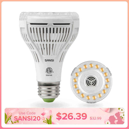 PAR25 LED Grow Light, 15W, E26 Full Spectrum Plant Bulb
