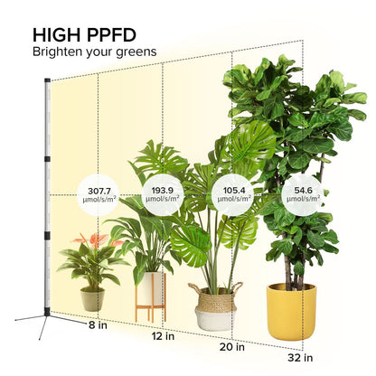 T10 LED Grow Light, 80W, Standing Plant