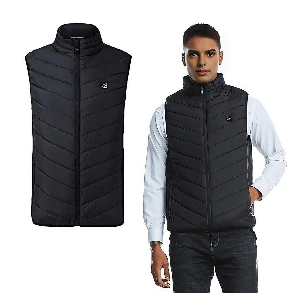 Electric Heated Vest, 9-Zone, Sleeveless, for Winter