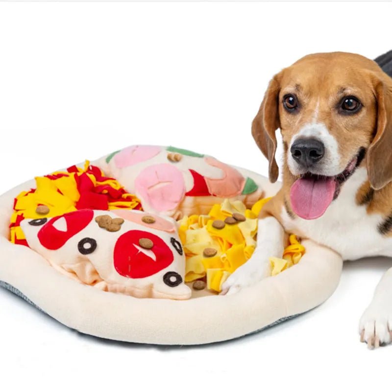 Pizza Mat Snuffle Toy, Fleece, Interactive Dog