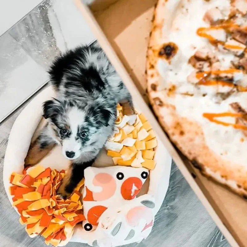 Pizza Mat Snuffle Toy, Fleece, Interactive Dog