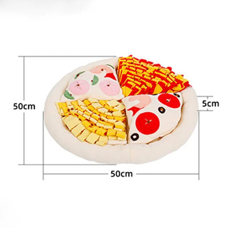 Pizza Mat Snuffle Toy, Fleece, Interactive Dog
