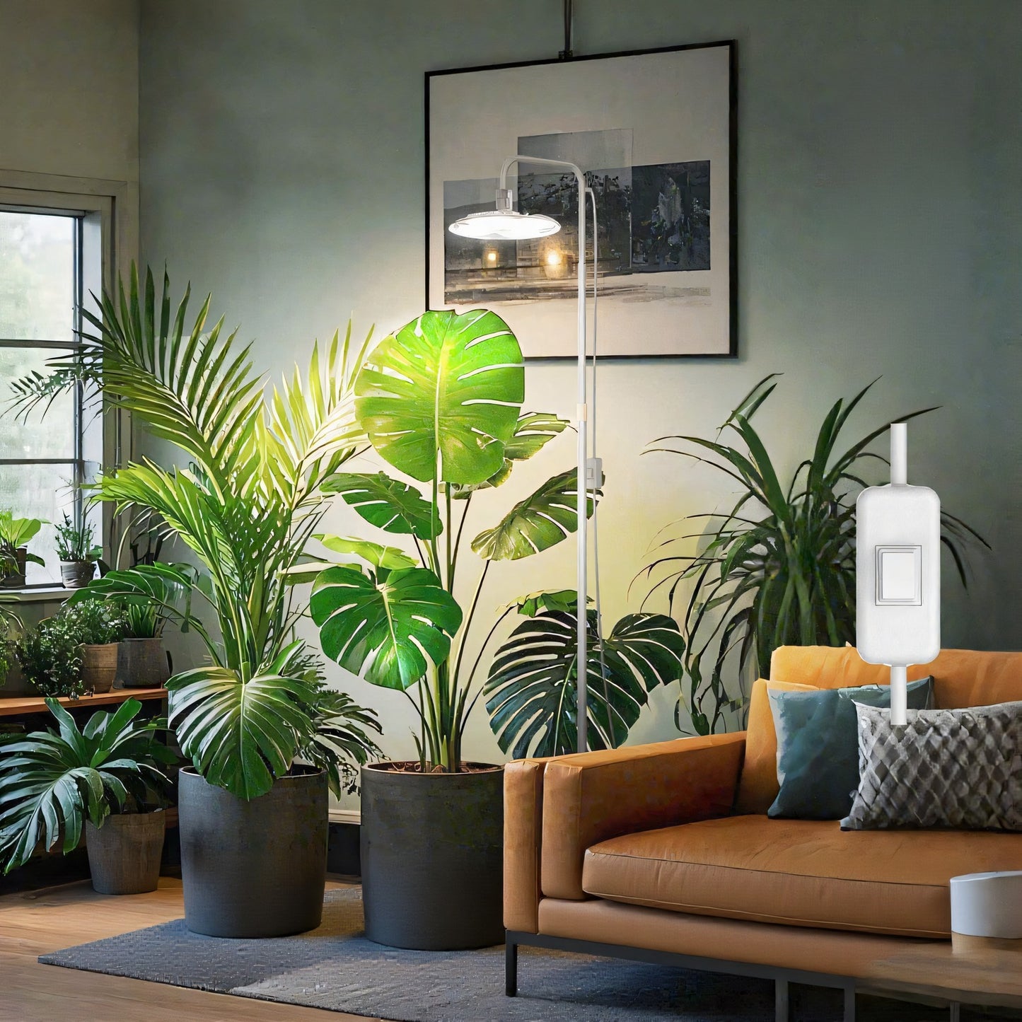 Grow Light, 100W Full Spectrum Dimmable, Tall Standing Indoor Plant