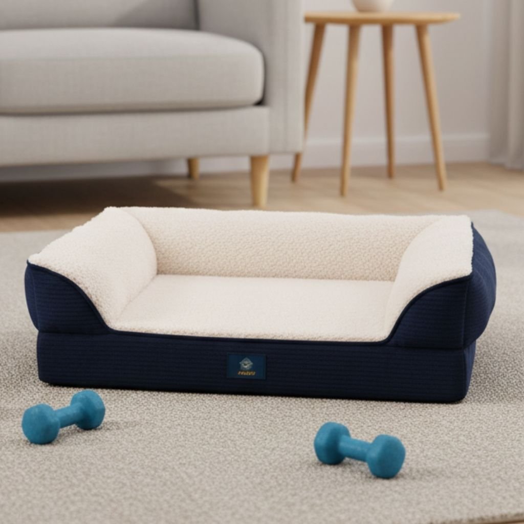 Luca Orthopedic Pet Sofa Bed, All Seasons, Polyester Fiber