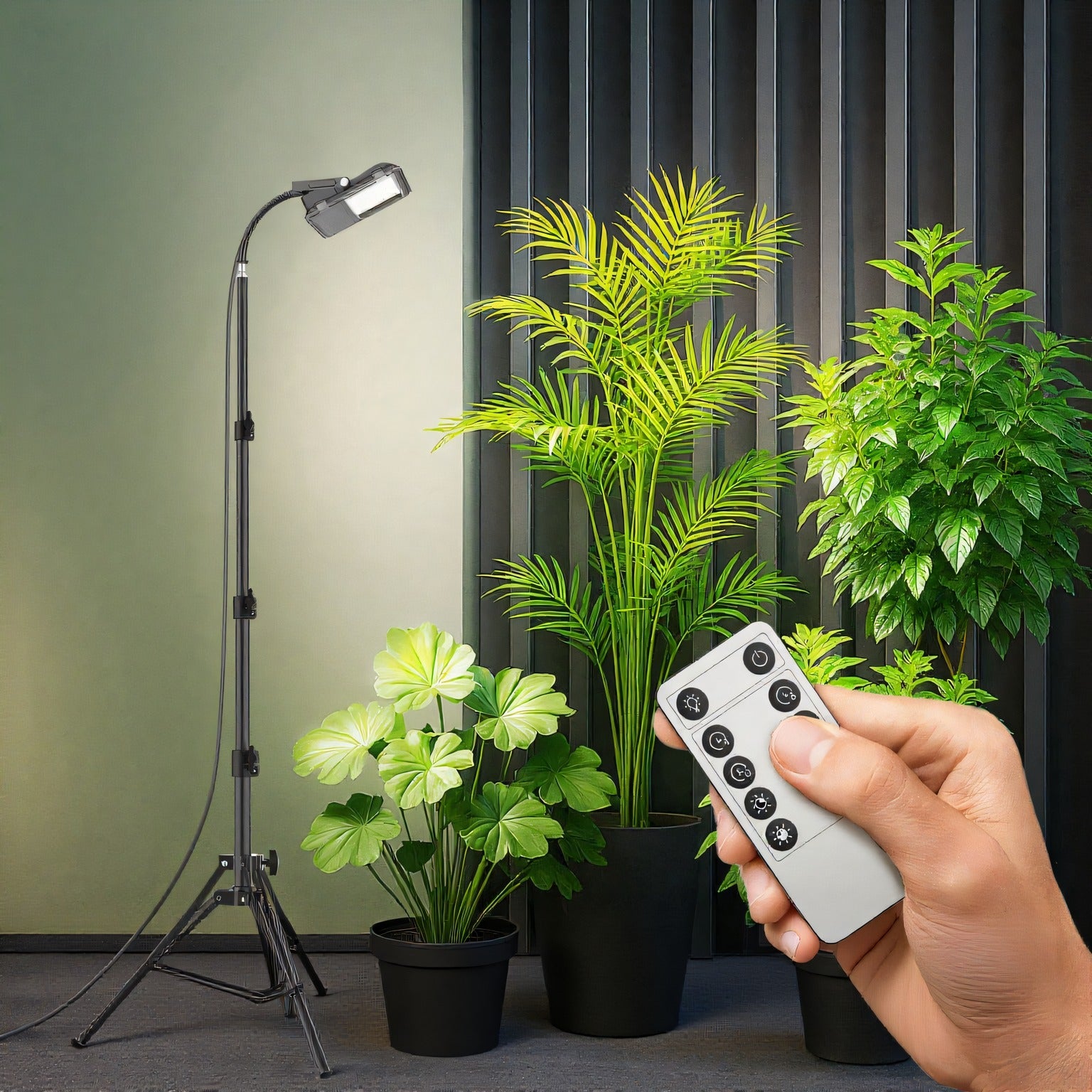 LED Grow Light, 45W, Full Spectrum, Tripod Stand, Plant