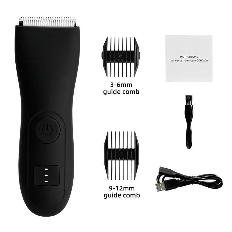 Electric Trimmer, Rechargeable, Wet/Dry, Beard Body Hair