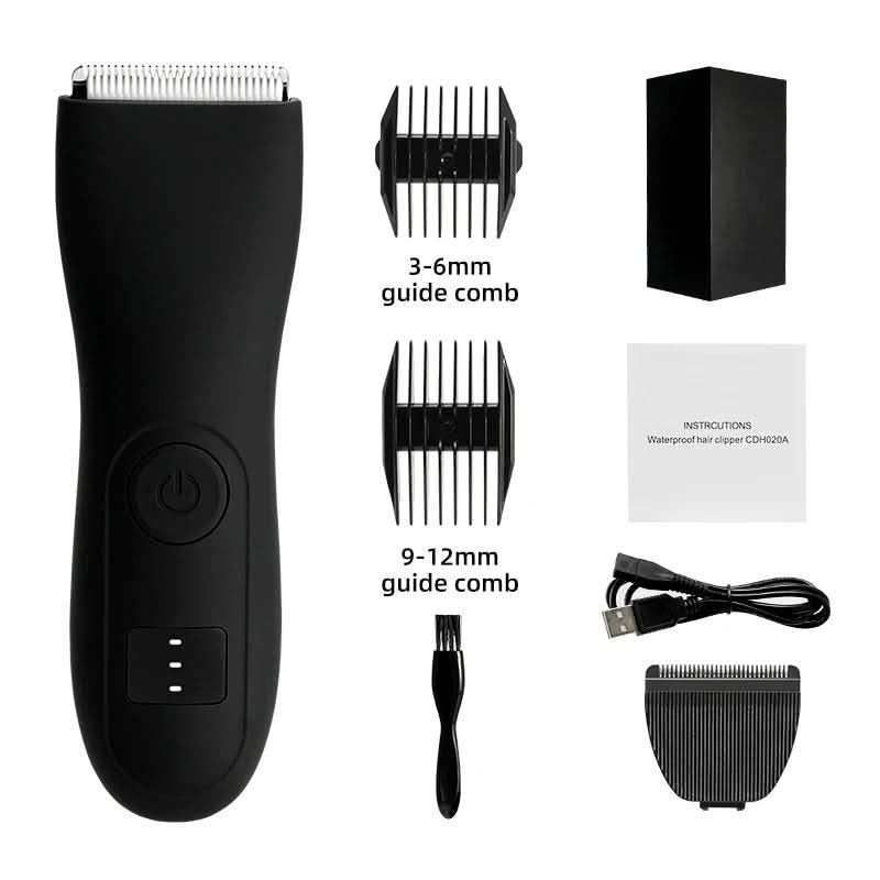 Electric Trimmer, Rechargeable, Wet/Dry, Beard Body Hair