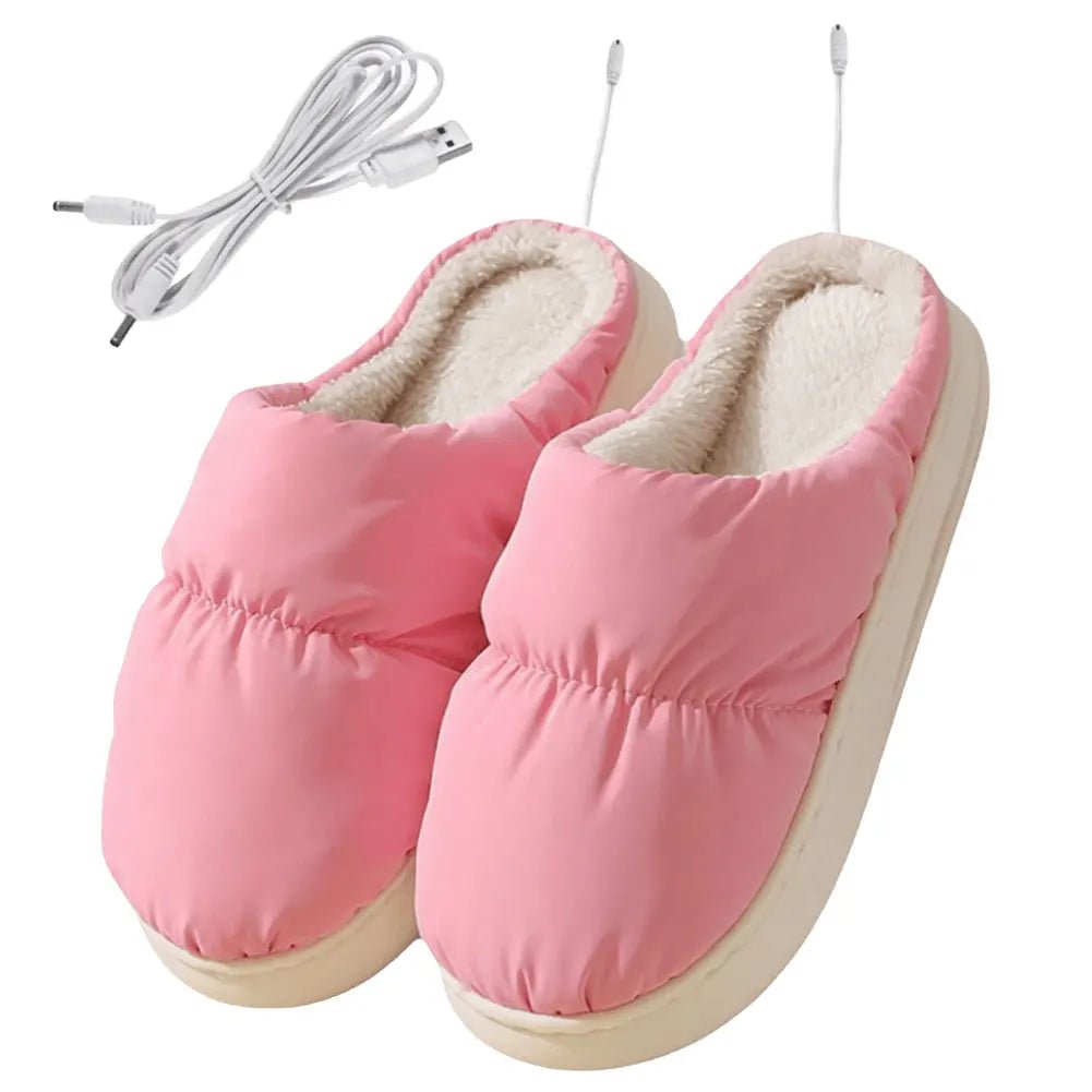 Electric Heated Slippers, 3 Heat Settings, Thick, Winter Indoor Use